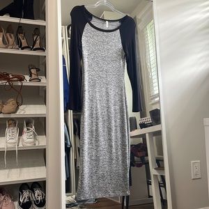 Light weight midi dress 3/4 sleeve